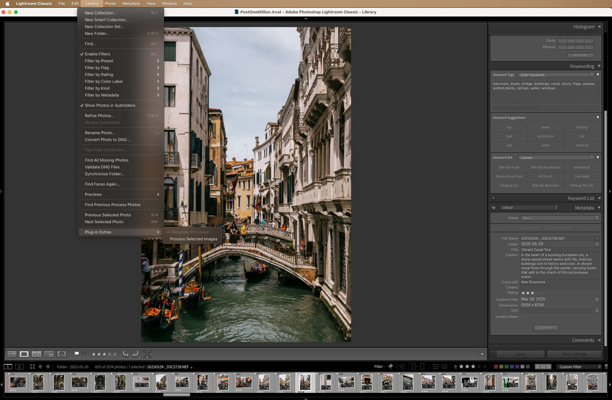 Lightroom AI Metadata Plugin